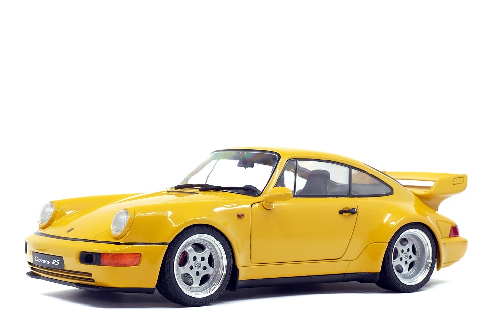 Solido 1/18 Porsche 911 (964) Carrera 3.8 RS-Jaune Vitesse-1990